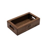 Uneca Подставка для масла и уксуса дубовая 18х10х5 Дуб Антик (коричневый)