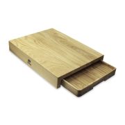 Uneca Доска с лотком маленькая дубовая Рустикальный дуб (натуральный)