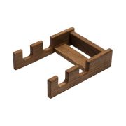 Uneca Подставка для 2 разделочных досок дубовая 16х12х4 Рустикальный дуб (натуральный)