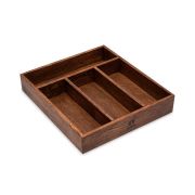 Uneca Лоток для приборов средний 35x31x6 Дуб Антик (коричневый)