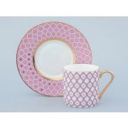 Чашка с блюдцем кофейная форма Идиллия рисунок Астра 1 арт 81.32374.00.1