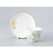 Чашка с блюдцем форма Весенняя- 2 рисунок Нежный пион (зеленый), арт. 81.28779.00.1
