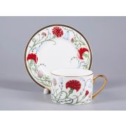 Чашка с блюдцем 250 мл форма Идиллия рисунок Сад Алисы арт. 81.30747.00.1