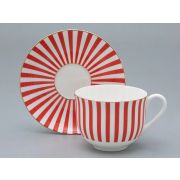 Чашка с блюдцем чайная форма Ландыш рисунок Да и нет Кардинал, арт. 81.32282.00.1