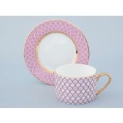 Чашка с блюдцем чайная форма Идиллия рисунок Астра 1 арт 81.32372.00.1