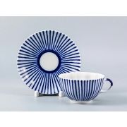 Чашка с блюдцем чайная 250 мл форма Тюльпан рисунок Французик арт. 81.15426.00.1