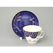 Чашка с блюдцем чайная 375 мл форма Подарочная рисунок Гранат золотой арт. 81.19177.00.1