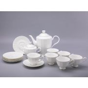 Сервиз чайный форма Нега рисунок Платиновая лента, 6 персон 14 предметов, арт. 81.30715.00.1