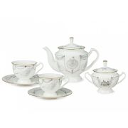 Сервиз чайный форма Айседора рисунок Волшебное лебединое озеро, 6 персон 14 предметов, арт. 81.26092.00.1