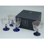 Набор (4 креманки) 380 мл Кобальтовая сетка арт. 14.11000.07
