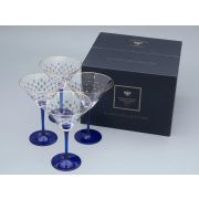 Набор (4 бокала для мартини) 150 мл Кобальтовая сетка арт. 14.11002.07