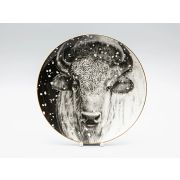 Декоративная тарелка 300 мм в подарочной упаковке, форма Эллипс - 2 рисунок Тотем.Бизон, арт. 81.28919.00.1