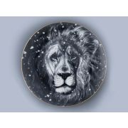 Декоративная тарелка 300 мм в подарочной упаковке, форма Эллипс 2, рисунок Тотем Лев арт. 81.26806.00.1