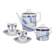 Сервиз чайный форма Гербовая рисунок Кают-компания, 6 персон 14 предметов арт. 81.24029.00.1
