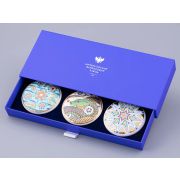 Подарочный набор Ёлочная игрушка, форма Сфера, рисунок Три стихии Змея, арт. 81.32609.00.1