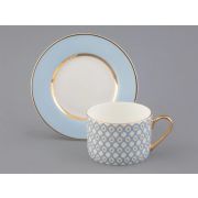 Чашка с блюдцем чайная 250 мл форма Идиллия рисунок Азур 1 арт. 81.26828.00.1