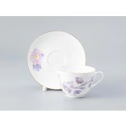 Чашка с блюдцем форма Весенняя-2 рисунок Нежный пион (сиреневый), арт. 81.28781.00.1