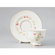 Чашка с блюдцем чайная форма Айседора рисунок Клюква, арт. 81.27539.00.1