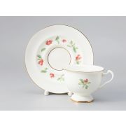 Чашка с блюдцем чайная форма Айседора рисунок Брусника арт. 81.26751.00.1