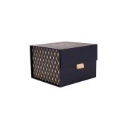 Подарочная упаковка квадратная малая синяя 130х130х94 (на магнитах) арт. 14.70351.01
