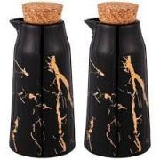 НАБОР  ДЛЯ МАСЛА И УКСУСА LEFARD «FANTASY» 2 БУТЫЛКИ 14*6,5 СМ 200 МЛ ЧЕРНЫЙ